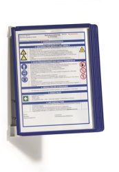 DURABLE Bemutatótábla tartó, fali, 5 db bemutatótáblával, DURABLE "VARIO® WALL 5", sötétkék DURABLE Bemutatótábla tartó, fali, 5 db bemutatótáblával, DURABLE "VARIO® WALL 5", sötétkék