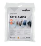 DURABLE Tisztítókendő, képernyőhöz, 50 db, DURABLE "DRY CLEAN 50", fehér DURABLE Tisztítókendő, képernyőhöz, 50 db, DURABLE "DRY CLEAN 50", fehér