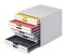DURABLE Irattároló, műanyag, 10 fiókos, DURABLE "VARICOLOR® 10", fehér DURABLE Irattároló, műanyag, 10 fiókos, DURABLE "VARICOLOR® 10", fehér