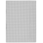 DONAU Gumis mappa, karton, A4, kockás, DONAU, fehér