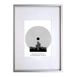 . Képkeret, 21x29,7 cm, aluminium keret, "Fotoplus", ezüst . Képkeret, 21x29,7 cm, aluminium keret, "Fotoplus", ezüst