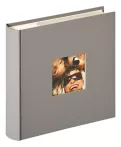   . Fotóalbum, 200 fotó, 10x15 cm, "Walther Fun", szürke