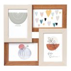 . Képkeret, galéria, fa, 4 db 10x15, "Goldbuch Rio", barna-natúr . Képkeret, galéria, fa, 4 db 10x15, "Goldbuch Rio", barna-natúr