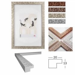 . Képkeret, műanyag, 10x15 cm, "Mosaic", pezsgő . Képkeret, műanyag, 10x15 cm, "Mosaic", pezsgő