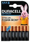 DURACELL Elem, AAA mikro, 8 db, műanyagmentes, DURACELL "Optimum" DURACELL Elem, AAA mikro, 8 db, műanyagmentes, DURACELL "Optimum"