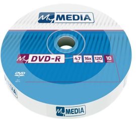 MYMEDIA DVD-R lemez, 4,7 GB, 16x, 10 db, zsugor csomagolás, MYMEDIA (by VERBATIM) MYMEDIA DVD-R lemez, 4,7 GB, 16x, 10 db, zsugor csomagolás, MYMEDIA (by VERBATIM)