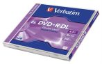 VERBATIM DVD+R lemez, kétrétegű, 8,5GB, 8x, 1 db, normál tok, VERBATIM "Double Layer" VERBATIM DVD+R lemez, kétrétegű, 8,5GB, 8x, 1 db, normál tok, VERBATIM "Double Layer"