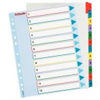 ESSELTE Regiszter, laminált karton, A4 Maxi, 1-12, újraírható, ESSELTE ESSELTE Regiszter, laminált karton, A4 Maxi, 1-12, újraírható, ESSELTE