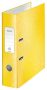   LEITZ Iratrendező, 80 mm, A4, karton, LEITZ "180 Wow", sárga