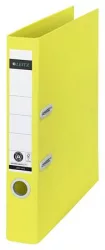 LEITZ Iratrendező, 50 mm, A4, karton, újrahasznosított, LEITZ "180 Recycle", sárga