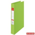   ESSELTE Gyűrűs könyv, 2 gyűrű, 42 mm, A4, PP, ESSELTE "Standard", Vivida zöld