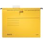   LEITZ Függőmappa, gyorsfűzős, karton, A4, LEITZ "Alpha", sárga