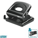 RAPID Lyukasztó, kétlyukú, 25 lap, fém, RAPID "FMC25", fekete RAPID Lyukasztó, kétlyukú, 25 lap, fém, RAPID "FMC25", fekete