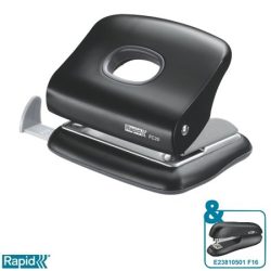 RAPID Lyukasztó, kétlyukú, 20 lap, RAPID "FC20", fekete RAPID Lyukasztó, kétlyukú, 20 lap, RAPID "FC20", fekete