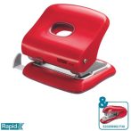 RAPID Lyukasztó, kétlyukú, 30 lap, RAPID "FC30", meggyvörös RAPID Lyukasztó, kétlyukú, 30 lap, RAPID "FC30", meggyvörös