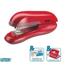 RAPID Tűzőgép, 24/6, 30 lap, RAPID "F16 Fashion", meggyvörös RAPID Tűzőgép, 24/6, 30 lap, RAPID "F16 Fashion", meggyvörös