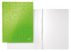 LEITZ Gyorsfűző, laminált karton, A4, LEITZ "Wow", zöld
