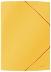 LEITZ Gumis mappa, 15 mm, karton, A4, LEITZ "Cosy", melegsárga