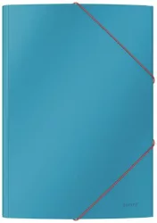 LEITZ Gumis mappa, 15 mm, karton, A4, LEITZ "Cosy", nyugodtkék