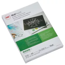 GBC Meleglamináló fólia, 100 mikron, A4, matt, GBC