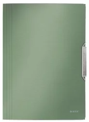 LEITZ Gumis mappa, PP, A4, LEITZ "Style", olajfazöld