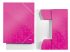 LEITZ Gumis mappa, 15 mm, karton, A4, LEITZ "Wow", rózsaszín
