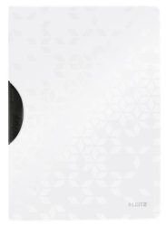 LEITZ Gyorsfűző, klipes, PP, A4, LEITZ "Wow ColorClip", fehér LEITZ Gyorsfűző, klipes, PP, A4, LEITZ "Wow ColorClip", fehér