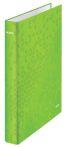   LEITZ Gyűrűs könyv, 2 gyűrű, D alakú, 40 mm, A4 Maxi, karton, LEITZ "Wow", zöld