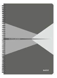 LEITZ Spirálfüzet, A4, vonalas, 90 lap, PP borító, LEITZ "Office", szürke LEITZ Spirálfüzet, A4, vonalas, 90 lap, PP borító, LEITZ "Office", szürke