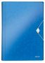   LEITZ Harmonikamappa, A4, PP, 6 rekeszes, LEITZ "Wow", kék