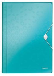 LEITZ Harmonikamappa, A4, PP, 6 rekeszes, LEITZ "Wow", jégkék LEITZ Harmonikamappa, A4, PP, 6 rekeszes, LEITZ "Wow", jégkék