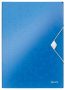 LEITZ Gumis mappa, PP, A4, LEITZ "Wow", kék