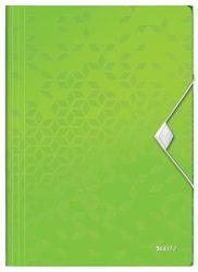 LEITZ Gumis mappa, PP, A4, LEITZ "Wow", zöld LEITZ Gumis mappa, PP, A4, LEITZ "Wow", zöld