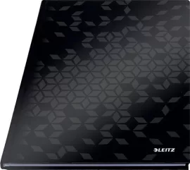 LEITZ Beíró, A4, kockás, 80 lap, keményfedeles, LEITZ "Wow", fekete