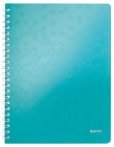 LEITZ Spirálfüzet, A4, vonalas, 80 lap, LEITZ "Wow", jégkék LEITZ Spirálfüzet, A4, vonalas, 80 lap, LEITZ "Wow", jégkék