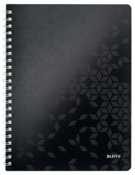LEITZ Spirálfüzet, A4, kockás, 80 lap, LEITZ "Wow", fekete LEITZ Spirálfüzet, A4, kockás, 80 lap, LEITZ "Wow", fekete