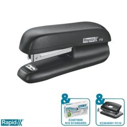 RAPID Tűzőgép, mini, No. 10, 10 lap, RAPID "F5", fekete RAPID Tűzőgép, mini, No. 10, 10 lap, RAPID "F5", fekete