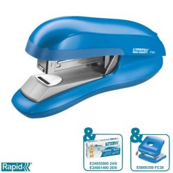 RAPID Tűzőgép, 24/6, 26/6, 30 lap, lapos tűzés, RAPID "F30", élénk kék RAPID Tűzőgép, 24/6, 26/6, 30 lap, lapos tűzés, RAPID "F30", élénk kék