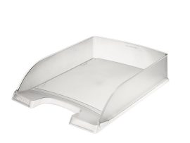 LEITZ Irattálca, műanyag, LEITZ "Plus", áttetsző fehér LEITZ Irattálca, műanyag, LEITZ "Plus", áttetsző fehér