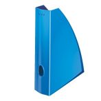   LEITZ Iratpapucs, műanyag, 60 mm, elöl nyitott, LEITZ "Wow", kék