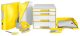 LEITZ Irattálca, műanyag, kettős színhatású, LEITZ "Wow", sárga
