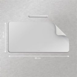 LEITZ Könyökalátét, 80x40 cm, LEITZ, világosszürke