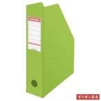   ESSELTE Iratpapucs, PVC/karton, 70 mm, összehajtható, ESSELTE, Vivida zöld