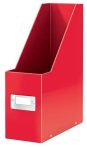   LEITZ Iratpapucs, PP/karton, 95 mm, LEITZ "Click&Store", piros