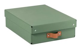 LEITZ Tárolódoboz, M méret, alacsony, LEITZ "Puro", zsályazöld LEITZ Tárolódoboz, M méret, alacsony, LEITZ "Puro", zsályazöld