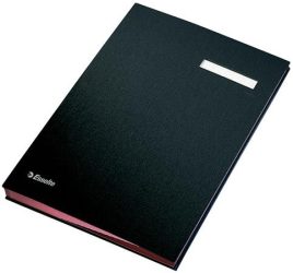 ESSELTE Aláírókönyv, A4, 20 részes, karton, ESSELTE, fekete ESSELTE Aláírókönyv, A4, 20 részes, karton, ESSELTE, fekete