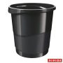   ESSELTE Papírkosár, 14 liter, ESSELTE "Europost", Vivida fekete