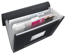 ESSELTE Harmonikamappa, A4, PP, 6 rekeszes, ESSELTE "Vivida", fekete ESSELTE Harmonikamappa, A4, PP, 6 rekeszes, ESSELTE "Vivida", fekete