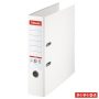   ESSELTE Iratrendező, 80 mm, A4, PP, élvédő sínnel, ESSELTE "Standard Plus", Vivida fehér