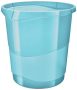   ESSELTE Papírkosár, 14 liter, ESSELTE "Colour'Breeze", áttetsző kék